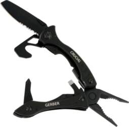 Gerber Multitool Crucial w/strap cutter Black