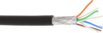 InLine S/FTP kat.6a Black 100m