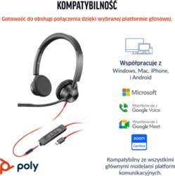 POLY Headset Blackwire 3325 ST MS