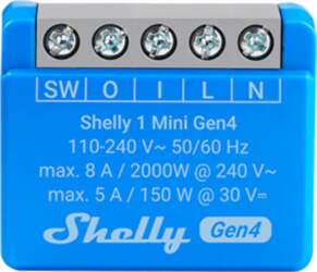 Shelly 1 Mini Gen4 Controller Zigbee/Matter