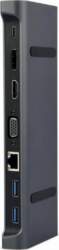 Gembird Adapter USB-C 9in1, HDMI, USB-C