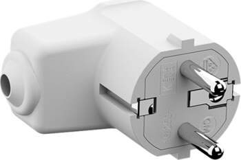 Bachmann Angled mounting plug white, CEE