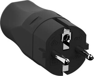 Bachmann mounting plug black, CEE 7/7