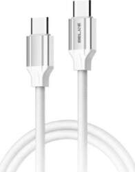 Beline Kabel 65W USB-C/USB-C 1m           biay/white