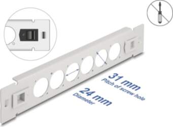 Delock 10" D-Type Patch Panel 6