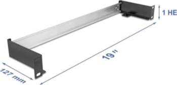 Delock 19" DIN rail panel for