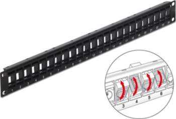 Delock 19" Keystone Patch Panel 24
