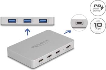 Delock 7 Port USB Hub with