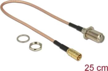 Delock Antenna cable F jack bulkhead