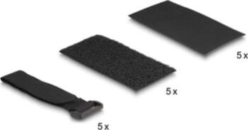 Delock Hook-and-loop pad self-adhesive with hook-and-loop