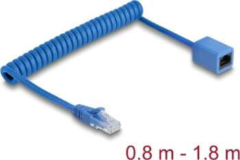 Delock RJ45 Coiled Cable plug to