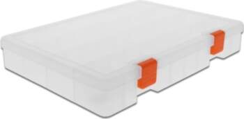 Delock Transparent sorting plastic box with