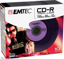 Emtec CD-R  700MB  10pcs 52x Vinyl