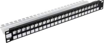 Modular patch panel 24-Port 19" 1U