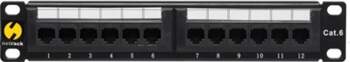 NetRack Patch panel 10" 12-portów Kat