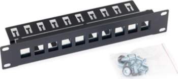 Patch panel 10" 10 portów modularny