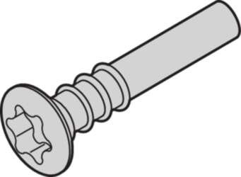 Schroff Countersunk head screw, Torx, 3