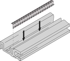 Schroff Horizontal Rail Type H-VT, Heavy