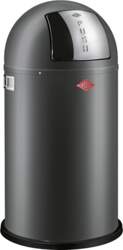 WESCO Kickmaster Soft Trash Bin graphit
