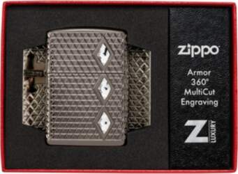 Zippo Lighter 46316 Armor® Diamond Pattern