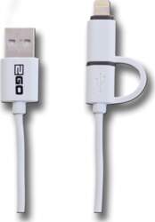 2GO 2in1 USB Lade-/Datenkabel f. Micro-USB