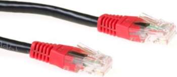 ACT CAT6 U/UTP CROSS BK/RD 2