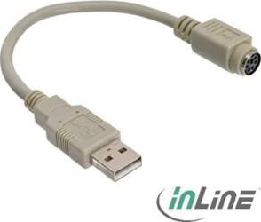 Adapter USB InLine USB-A - PS/2