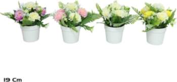 Artificial Peony In Pot 19 cm