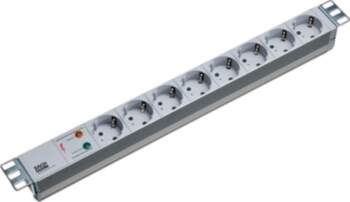 Bachmann 19" socket strip, 8-way with