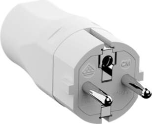 Bachmann mounting plug white, CEE 7/7
