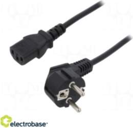 Cable; CEE 7/7 (E/F) plug angled