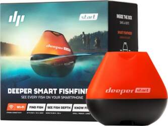 Deeper Start Smart Fishfinder Orange/Black, Sonar