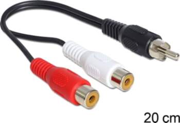Delock Cable RCA 2 x female