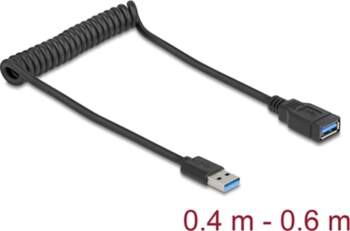 Delock USB 5 Gbps Coiled Cable