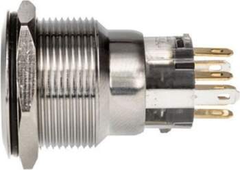 DimasTech DimasTech Vandalismustaster 22mm, Silverline Dot