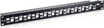 Equip 24-Port Keystone Cat.6A Shielded