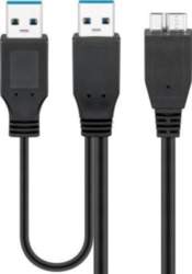 Kabel USB Goobay 2x USB-A -
