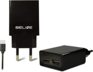 Ładowarka sieciowa  2xUSB + USB-C 2A