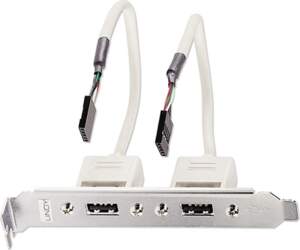 Lindy PC Back Plate, USB 2