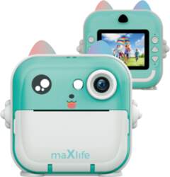 Maxlife MXPC-100 BLUE camera with printing