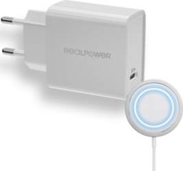Realpower Ladegerät C-MagSet             20W mit Ladepad
