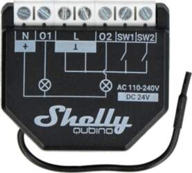 Shelly Qubino Wave2PM Controller, 2-channel, Z-Wav