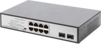 Digitus 8-Port Gigabit PoE Networkswitch, Desktop