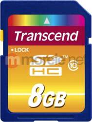 SD Card 8GB Transcend SDHC Class10