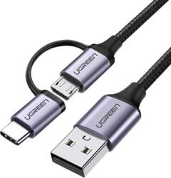 Ugreen 2-in-1 datu pārraides un uzlādes