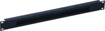 WP RACK  CABLE BRUSH 1U BLACK