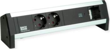 Bachmann DESK 2xprotective contact USB C