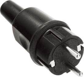 Bachmann solid rubber plug black type