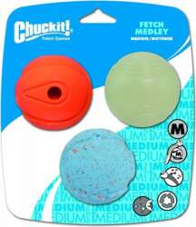 Chuckit! FETCH MEDLEY ASST MEDIUM 3PAK