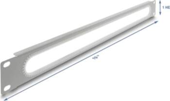 Delock 19" 1U Cable Bushing with